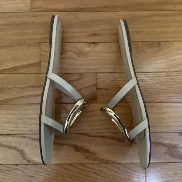 Cecelia New York Mig Leather Slide Sandals Nude Gold SZ 9 NWOT - Picture 7 of 15